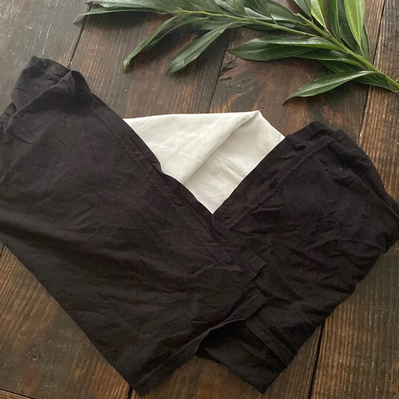 Mini Crib Black Dust Ruffle - Picture 1 of 1